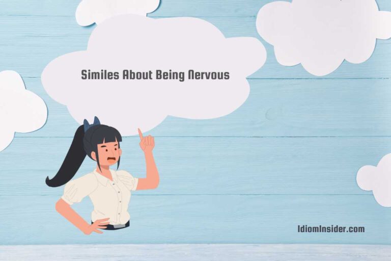 similes about being nervous