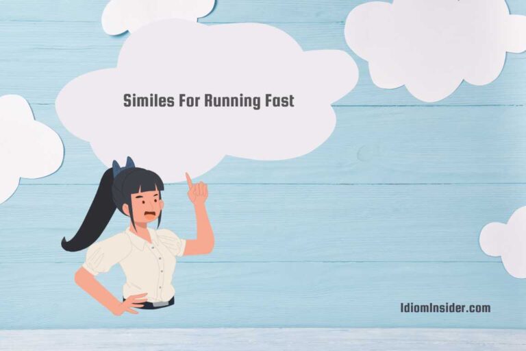 similes for running fast