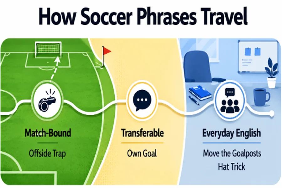 Soccer phrases entering everyday English