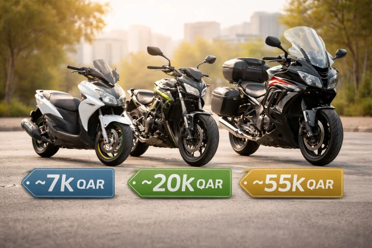 Comparing prices of on-road motorbikes for sale in Qatar this year