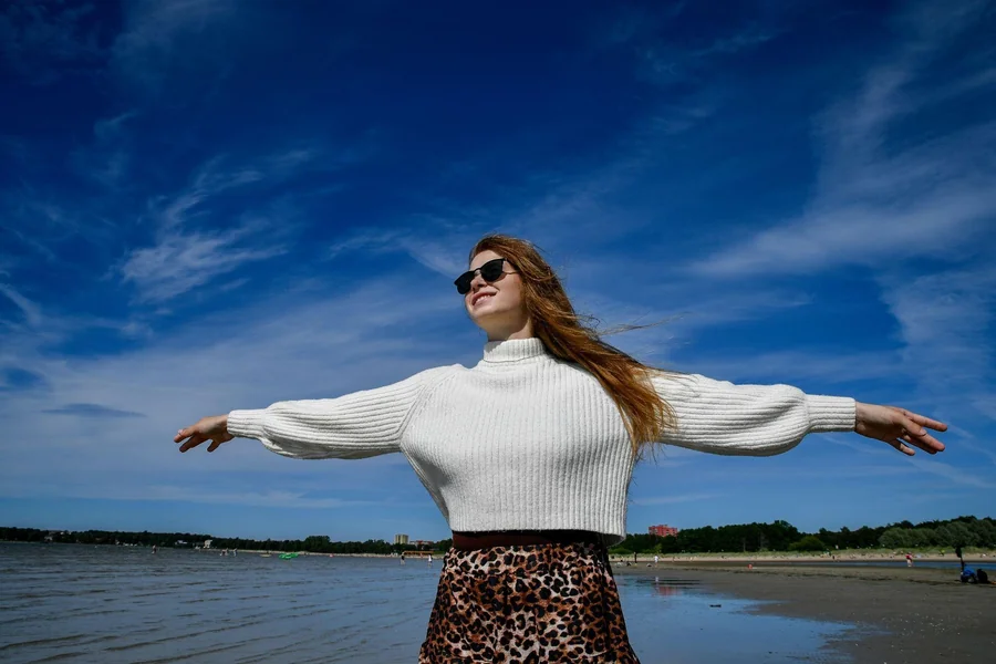 How to Make a Simple White Sweater Look More Put Together